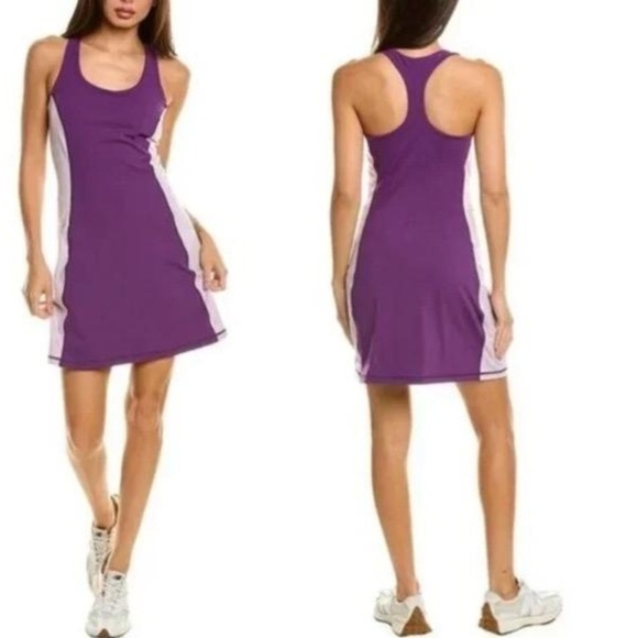 Sweaty Betty Purple Sleeveless Lavender Panels Racerback Workout Dress UK 8 US 6 - Picture 1 of 10